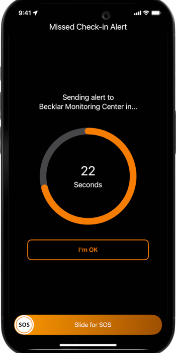 Emergency Checkin Becklar WorkerSafety Pro for workers
