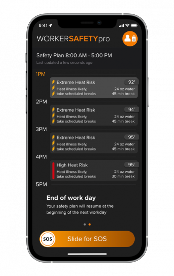 Heat Stress apps for workers