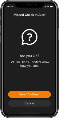 worker safety pro app missed check in alert