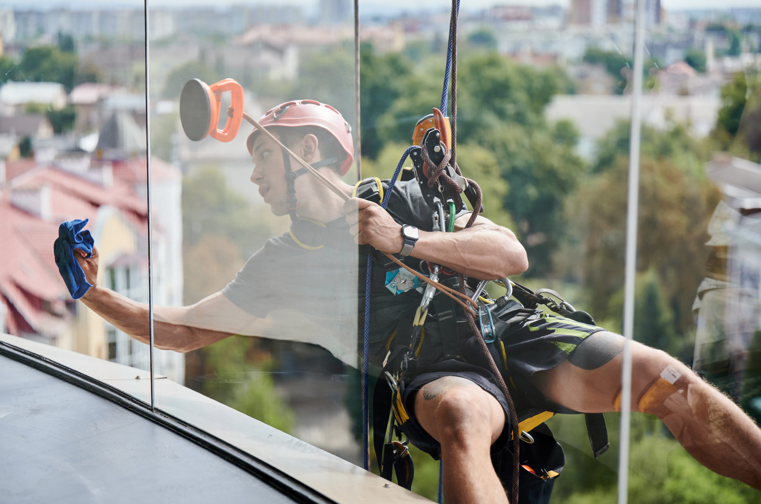 safety solutions for window washers at height and from rigging systems