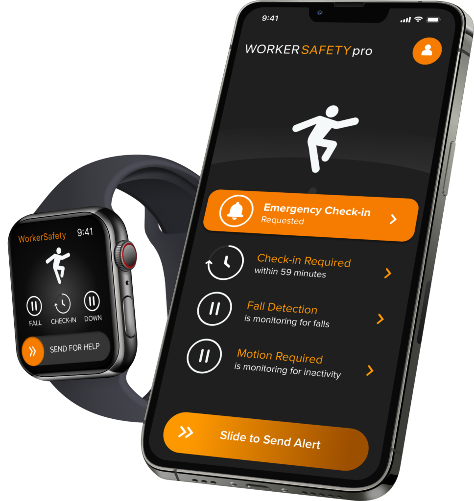 worker safety app apple watch and iphone